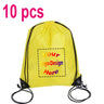 10pcs/Lot Custom Drawstring Backpack Outdoor Travel Sports Bag Training Gym Shoe Bag Printing Design Logo Personalized Gift