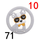 10pcs Silicone Teethers Babies Accessories Newborn Baby Teether Baby Products Pacifier Personalized Bear Dinosaur Koala BPA Free