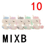 10pcs Silicone Teethers Babies Accessories Newborn Baby Teether Baby Products Pacifier Personalized Bear Dinosaur Koala BPA Free