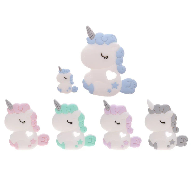 10pcs Silicone Teethers Babies Accessories Newborn Baby Teether Baby Products Pacifier Personalized Bear Dinosaur Koala BPA Free