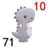 10pcs Silicone Teethers Babies Accessories Newborn Baby Teether Baby Products Pacifier Personalized Bear Dinosaur Koala BPA Free
