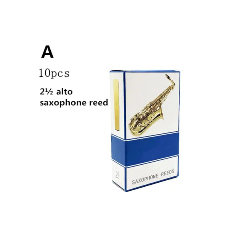 10pcs/set Alto/Soprano/Tenor Saxophone Reeds Strength 2.5 Bb Clarinet Reed