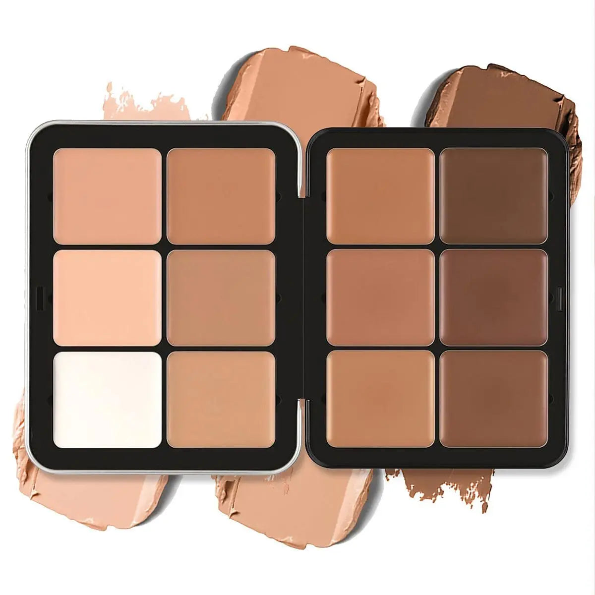 12 Color Blush Concealer Set Natural Blemish Brightening Highlighter 16 Color Waterproof face contour cream palette custom logo