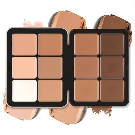 12 Color Blush Concealer Set Natural Blemish Brightening Highlighter 16 Color Waterproof face contour cream palette custom logo