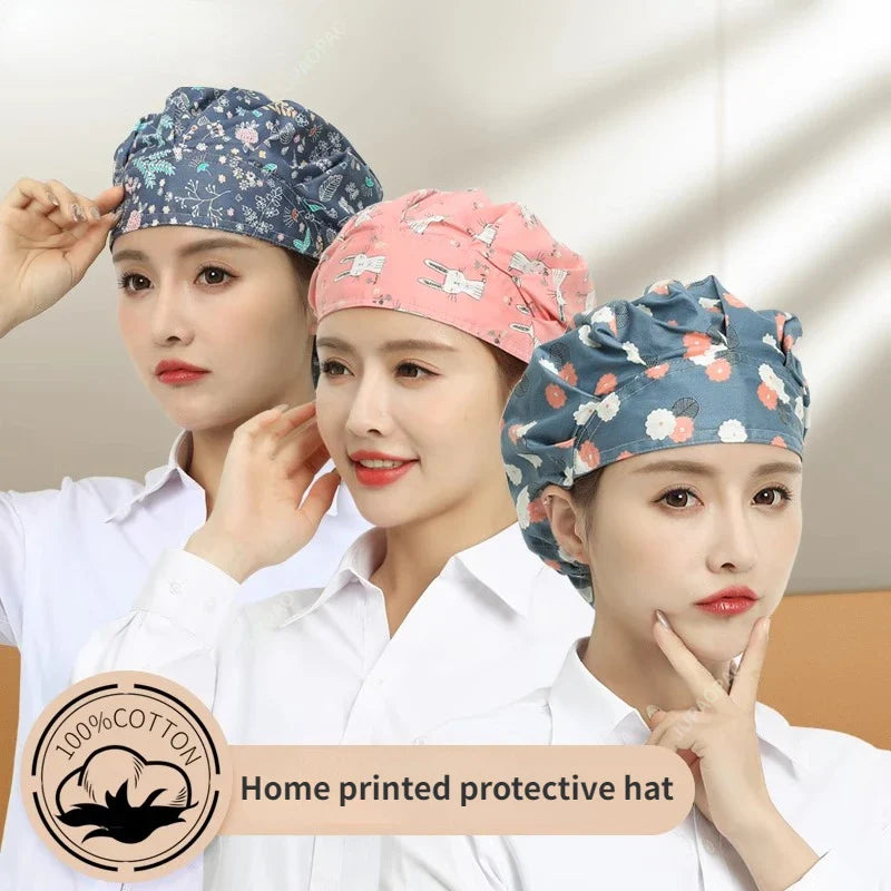 12 Colors Dustproof Cooking Cap Breathable Hotel Cook Cap New Elastic Kitchen Hat Men Women Chef Hat Restaurants Accessories