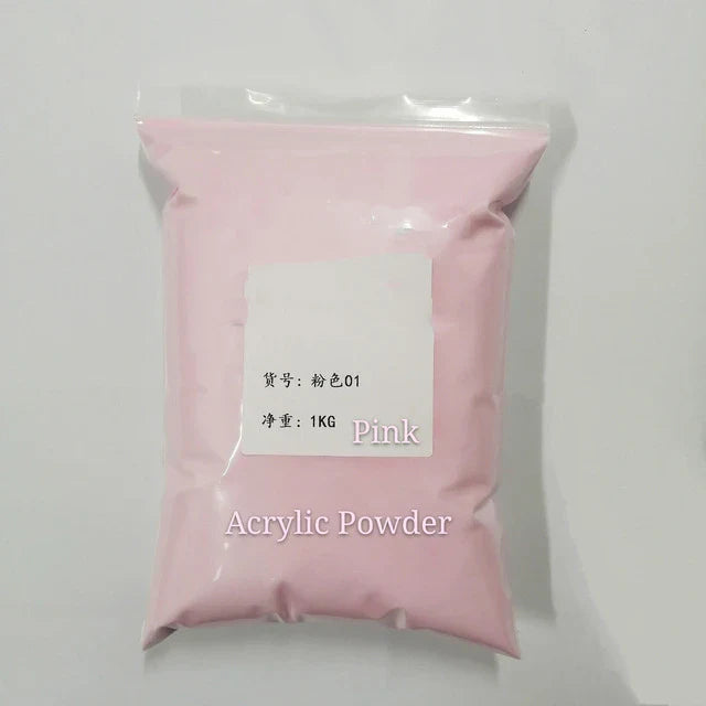 120G Nail Acrylic Powder Clear Pink White Carving Crystal Polymer Builder Nails Extension Art Dust with BOX Professional GY&