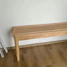 120cm Solid Wood Cane Woven Bench Household Home Furniture Stool Design Simple Dining Chair Nordic Style Bedroom Bench