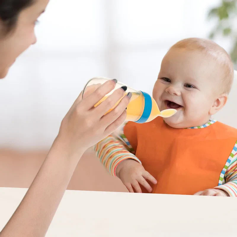 125ML Rice Paste Bottle Baby Spoon Feeder Dropper Silicone Spoons For Feeding Medicine Toddler Of Utensils Newborn Accessories