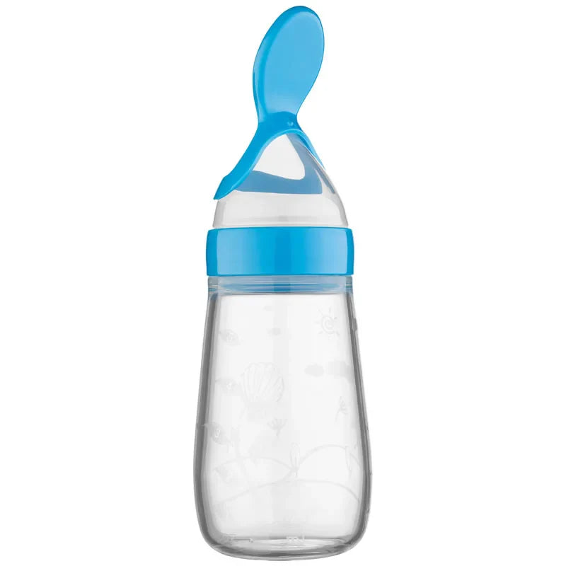 125ML Rice Paste Bottle Baby Spoon Feeder Dropper Silicone Spoons For Feeding Medicine Toddler Of Utensils Newborn Accessories