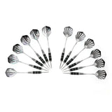 12PCS 22g Darts Set Safety Steel Tip Dart Handle Dart Leaves Flight Indoor Sports Entertainment Practice Shooting Throwing