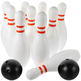 12pcs Large Size Bowling Play Sets Indoor Outdoor Sports Bowling Games Toy for Children Kids (10pcs Bowling Coarse Supplies