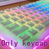 130 Keys Pudding Keycaps OEM Profile PBT Double Shot Keycap For Mx Switch Mechanical Keyboard ISO Layout RGB Backlit Key Caps