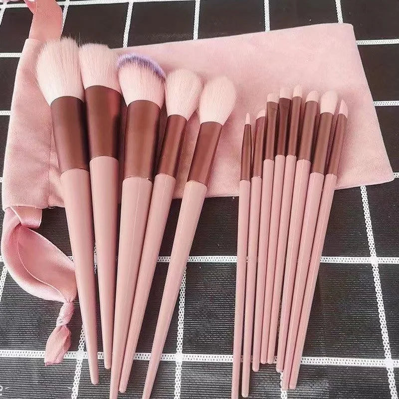 13PCS Makeup Brushes Set Eye Shadow Foundation Women Cosmetic Brush Eyeshadow Blush Powder Blending Beauty Soft Make Up Tools