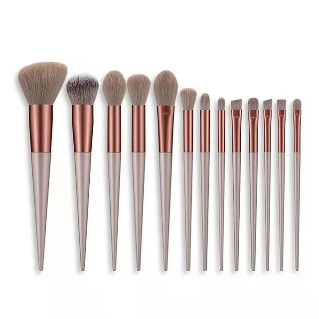 13PCS Makeup Brushes Set Eye Shadow Foundation Women Cosmetic Brush Eyeshadow Blush Powder Blending Beauty Soft Make Up Tools