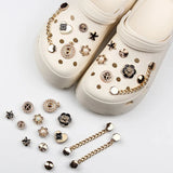 13Pcs/1Set Luxurious Charms DIY Shoe Decoration&Chain Sets Adult Kids Shoe Charms Shoes Accessories Free shipping