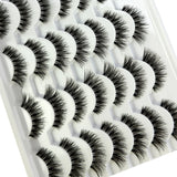 14 pair handmade Transparent Stem False Eyelashes Soft Cross Natural Long Eye Lashes Daily Makeup Tools Art Thick Fake Eyelashe