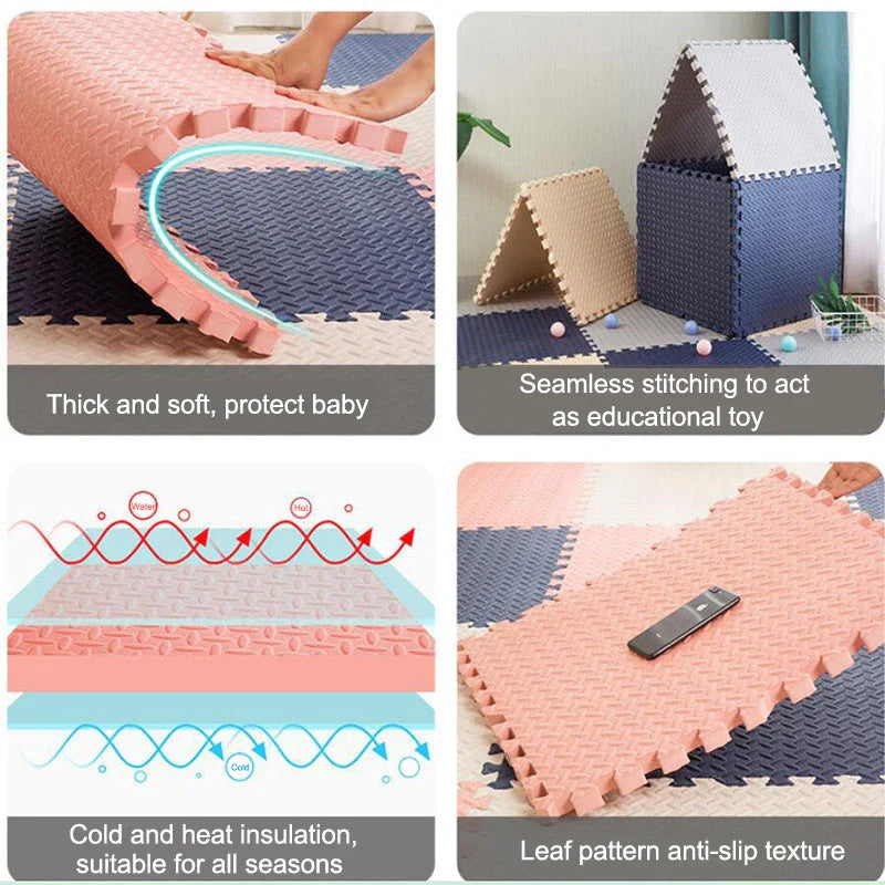 16/24pcs 30cm Puzzle Mat For Children Thick Baby Play Mat Kids Carpet Mats EVA Foam Rug Children Room Activities Mat For Baby