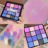 16 Color Eye Shadow Matte Pearlescent Powder Delicate Easy To Clear Eyeshadow Palette Green Spirit Pigment Earth Color Eyeshadow