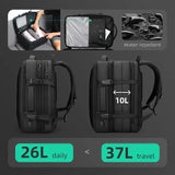 17 inch Laptop Backpack Expandable Men Business Carry-on Flight Approved 40l Travel Backpack