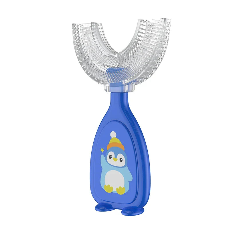 1PC Baby Toothbrush Children 360 Degree U-shaped Child Toothbrush Soft Baby Silicone Teether Brush Kids Teeth Oral Care Cleaning