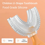 1PC Baby Toothbrush Children 360 Degree U-shaped Child Toothbrush Soft Baby Silicone Teether Brush Kids Teeth Oral Care Cleaning