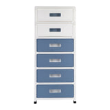 1PC Floor Standing Storage Cabinet with 6 Drawers Multipurpose Cabinet For Home and Office File Storage