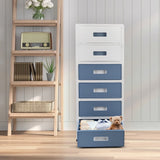 1PC Floor Standing Storage Cabinet with 6 Drawers Multipurpose Cabinet For Home and Office File Storage