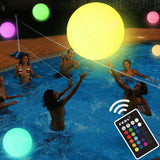 1PC LED Balloon Large Inflatable Ball Beach Water Pool Party Waterproof Floating Toy Outdoor Balls Garden Luminous Toy