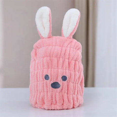 1PC New Cartoon Cute Dry Hair Cap For Girls Thickened Water-absorbing Washing Bag Hair Towel Children Baby Shower Cap Baby Items