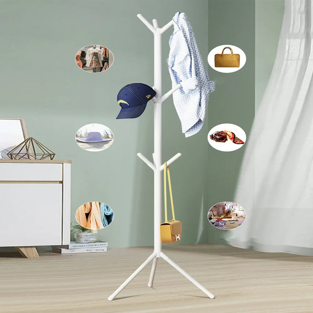 1PCS Iron Floor Standing Clothes Rack Metal Tree Branch Shape Coat Rack Modern Clothes Hat Hanger Home Clothing Storage Racks