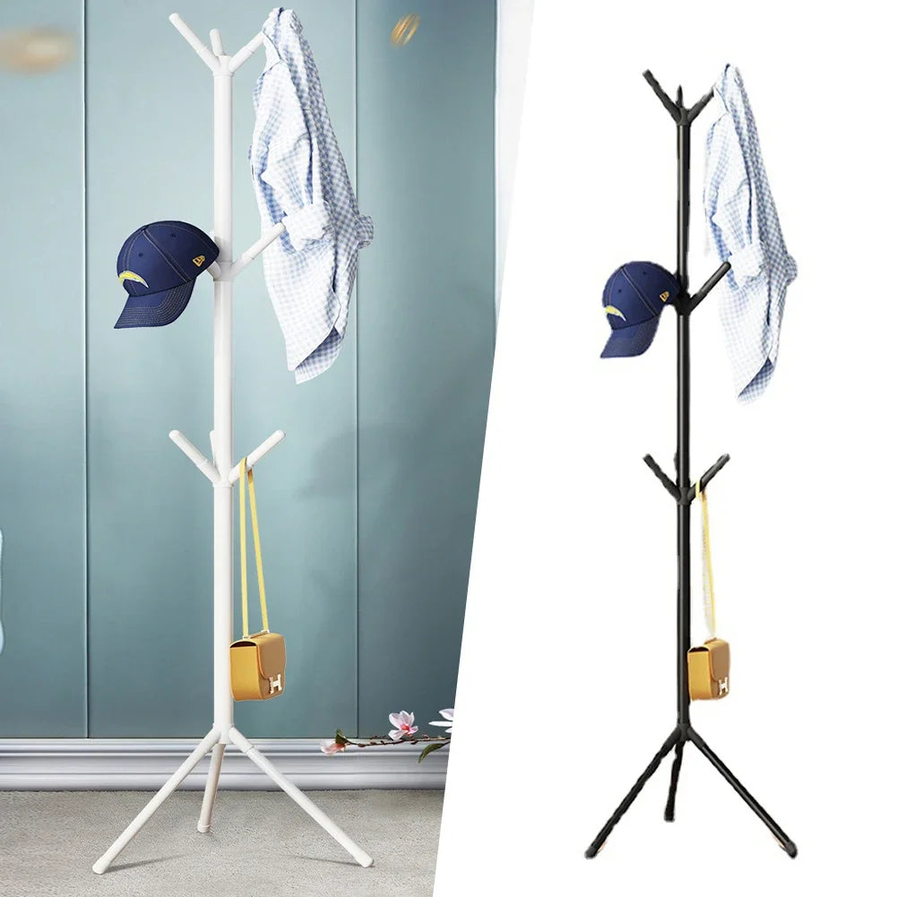 1PCS Iron Floor Standing Clothes Rack Metal Tree Branch Shape Coat Rack Modern Clothes Hat Hanger Home Clothing Storage Racks