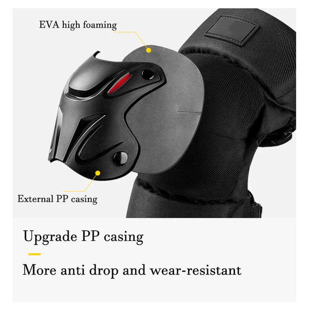 1Pair Knee Brace Elbow Protection Pads Shock Absorption Keep Warm Motorcycle Knee Elbow Pads Safety Protector for Outdoor Sports