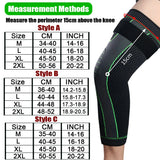 1Pair Sport Full Leg Compression Sleeves Knee Braces Support Protector for Weightlifting Arthritis Joint Pain Relief Muscle Tear