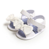 1Pair Summer Baby Infant Girls Shoes Breathable Anti-Slip Bow Sandals Toddler Kids Soft Soled First Walkers Shoes For 0-18M