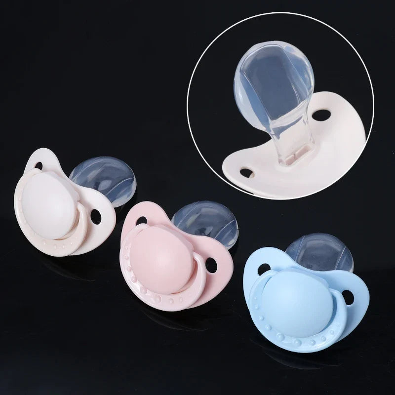 1Pc   Custom Big Size Food Grade Silicone Adult Pacifier Funny Parent-child Toys