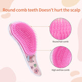 1Pc New Small Hair Care Comb Cartoon Unicorn Head Massager High Quality Anti-knot Hair Comb Cute Kids Children Hairdressing Comb