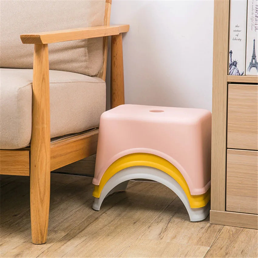 1Pc Non-slip Thickened Children Chairs Seat Kids Low Stools Household Supplies Home Bathroom Footstool Living Room Furniture