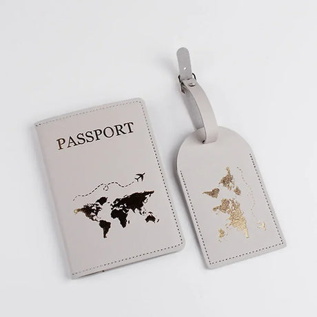 1Set PU Leather Flip Luggage Tag Light Soft Airplane Baggage Tag Boarding Pass Suitcase Tag Travel Passport Cover Accessories