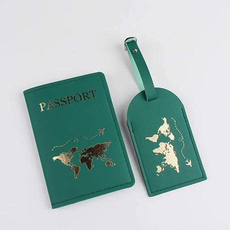 1Set PU Leather Flip Luggage Tag Light Soft Airplane Baggage Tag Boarding Pass Suitcase Tag Travel Passport Cover Accessories