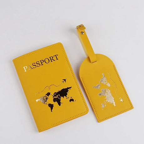 1Set PU Leather Flip Luggage Tag Light Soft Airplane Baggage Tag Boarding Pass Suitcase Tag Travel Passport Cover Accessories