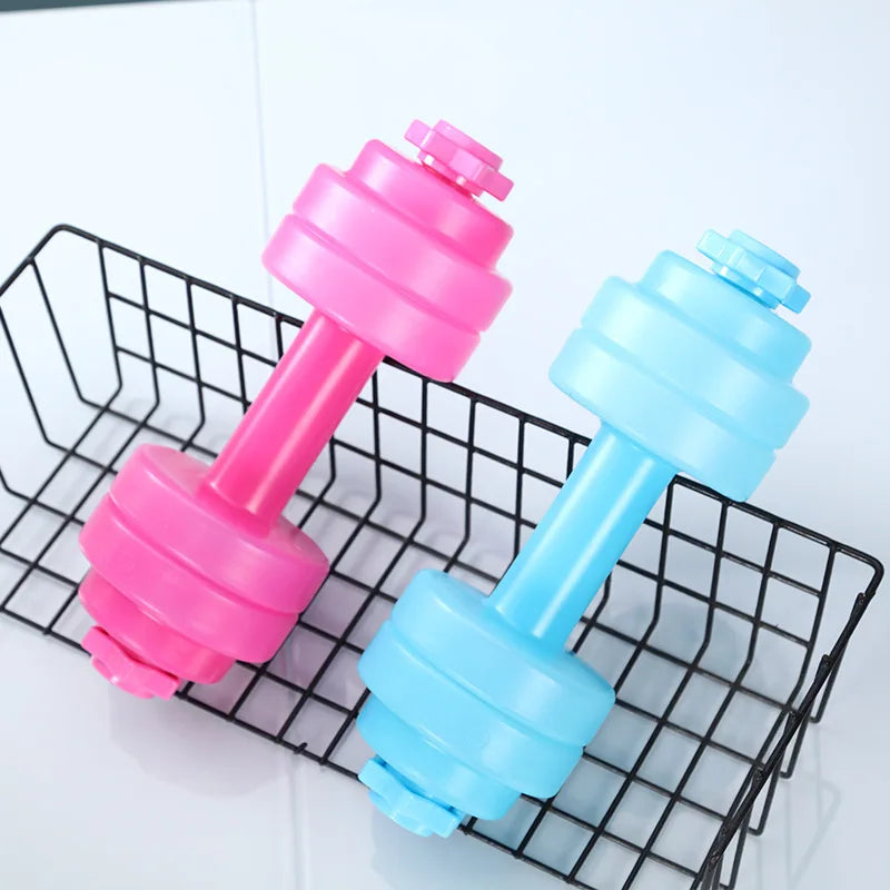 1kg Water Dumbbell Plastic Fitness Sports Aerobics Gym Loss Yoga Training Dumbbell Bottle