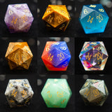 1pc 20 Sided D20 Dice Polyhedral Gemstone Various Shapes Digital D20 DnD Dice for D&D TRPG Magic Tabletop Games Board Games Dice