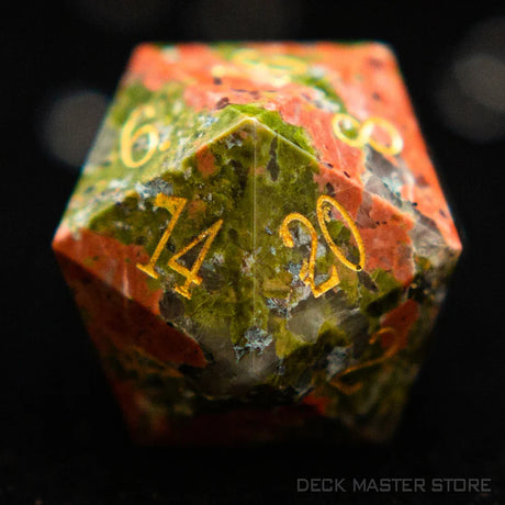 1pc 20 Sided D20 Dice Polyhedral Gemstone Various Shapes Digital D20 DnD Dice for D&D TRPG Magic Tabletop Games Board Games Dice