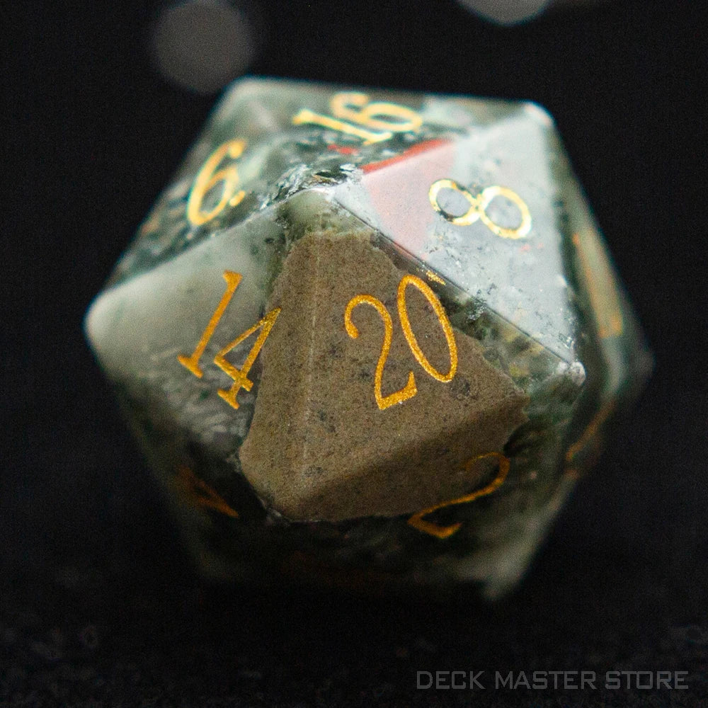 1pc 20 Sided D20 Dice Polyhedral Gemstone Various Shapes Digital D20 DnD Dice for D&D TRPG Magic Tabletop Games Board Games Dice