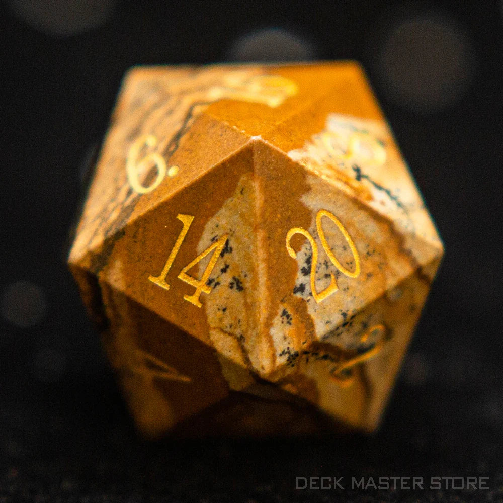 1pc 20 Sided D20 Dice Polyhedral Gemstone Various Shapes Digital D20 DnD Dice for D&D TRPG Magic Tabletop Games Board Games Dice