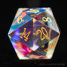 1pc 20 Sided D20 Dice Polyhedral Gemstone Various Shapes Digital D20 DnD Dice for D&D TRPG Magic Tabletop Games Board Games Dice