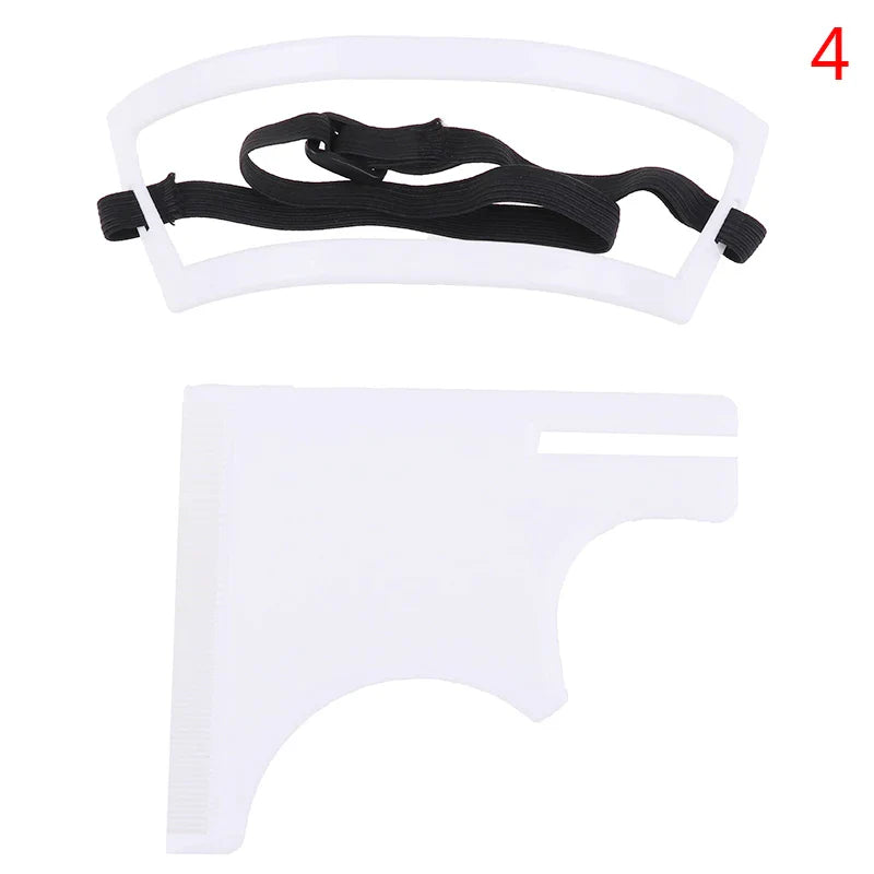 2/3/4Pcs/Set Neckline Shaving Template Guide Haircut Kit Tool Men Beard Hair Goatee