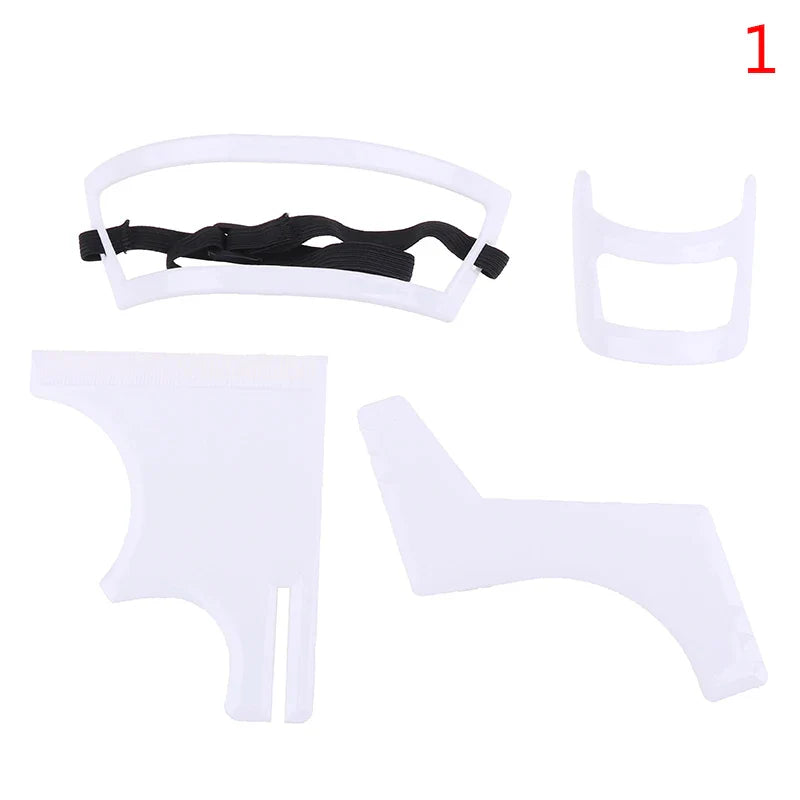 2/3/4Pcs/Set Neckline Shaving Template Guide Haircut Kit Tool Men Beard Hair Goatee