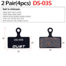 2 Pair (4pcs) MTB Bicycle Hydraulic Disc Ceramics Brake Pads For b01s SRAM AVID HAYES  Magura ZOOM Cycling Bike Part