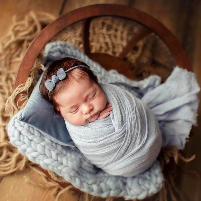 2 Pcs/Set Newborn Photography Props Baby Posing Mini Pillow Headband Hair Band Kit Infants Photo  Fotografi Accessories